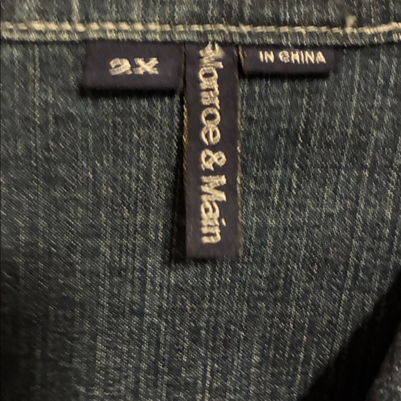 Monroe & Main Dark Blue Denim Jacket - Picture 3 of 8